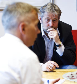 TR�BBEL: Storberget og Johannessen har hatt mye � snakke om de siste m�nedene. Foto: Cornelius Poppe / SCANPIX