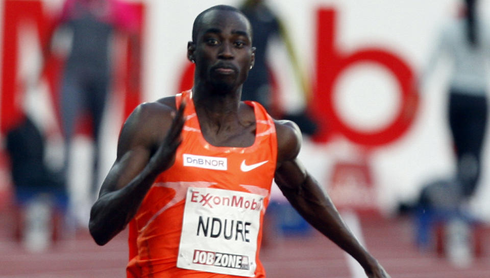 LEVERTE �RSBESTE: Jaysuma Saidy Ndure l�p inn til 5.-plass i Stockholm. Tyson Gay utklasset konkurrentene. Foto: Tor Richardsen / SCANPIX .