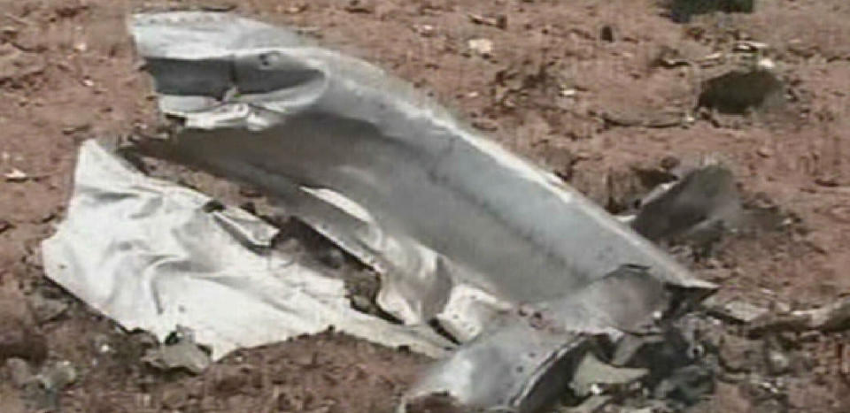 STYRTET: Et Tupolev-fly styrtet 16 minutter etter avgang fra Teheran. Foto: AFP PHOTO/PRESS TV/SCANPIX