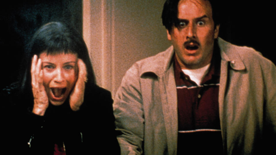 HAR TAKKET JA: B�de Courteney Cox og David Arquette har takket ja til � spille i en fjerde �Scream�-film. Foto: Filmweb