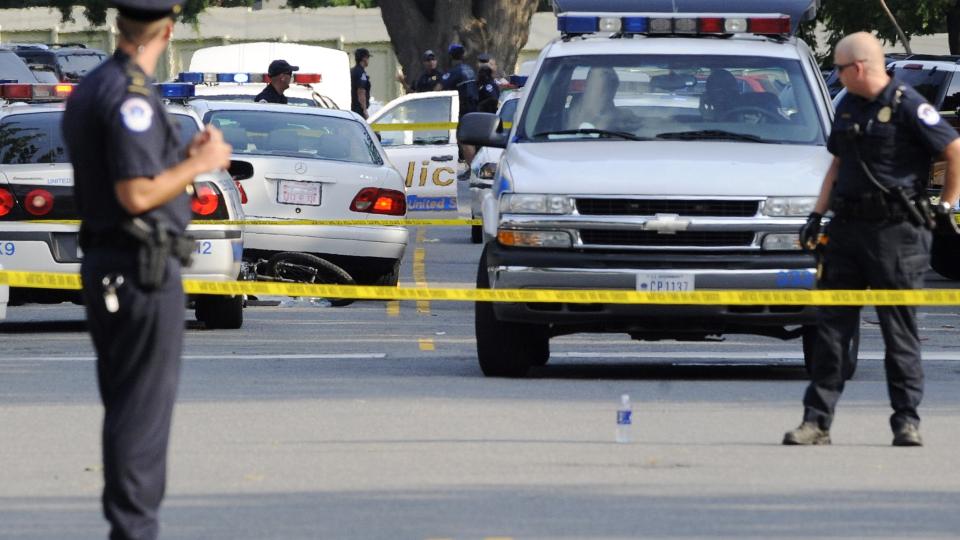 SKYTING: En mann ble drept av politiet i Washington DC. Foto: SCANPIX/REUTERS/Jonathan Ernst    (UNITED STATES)