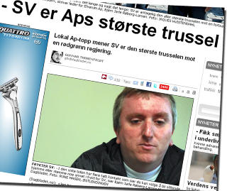 - B�R MARKERE SKILLE: Elverum-politikeren Bj�rn Jarle R�berg-Larsen mener Ap b�r markere sterkere de politiske forskjellene mellom Ap og SV. Foto: RUNE HAGEN, �STLENDINGEN