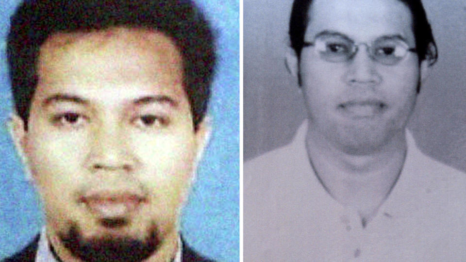MISTENKT: Noordin Top, som her vises i et gammelt (t.v.) og nytt bilde, mistenkes for � st� bak hotellterroren i Jakarta. Foto: AP Photo/Indonesian Police/Scanpix