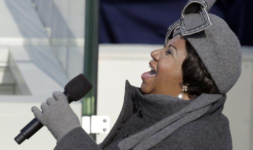 OPPTRER: Aretha Franklin. Foto: AP