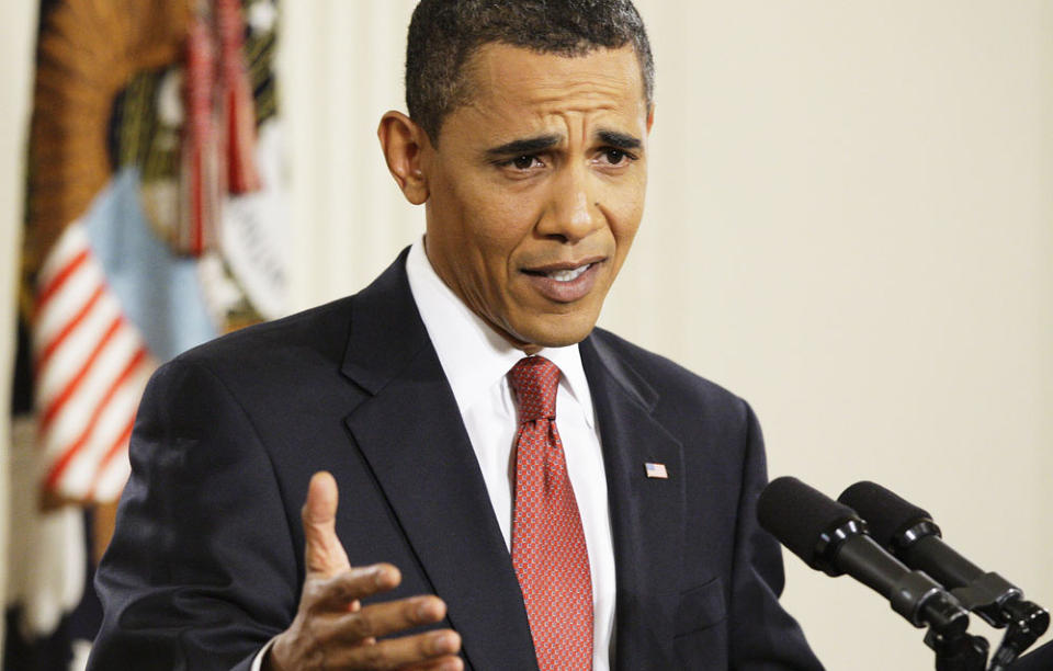 KJEMPER MOTSTR�MS: Barack Obama m�ter betydelig skepsis, b�de fra republikanere og demokrater, mot sine varslede helsereformer. Foto: ALEX BRANDON/AP/SCANPIX