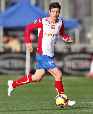 SOLGT: Theodor Elmar Bjarnason er forel�pig siste mann ut portene p� Ullevaal Stadion denne sommeren.
Foto: Kyrre Lien / SCANPIX