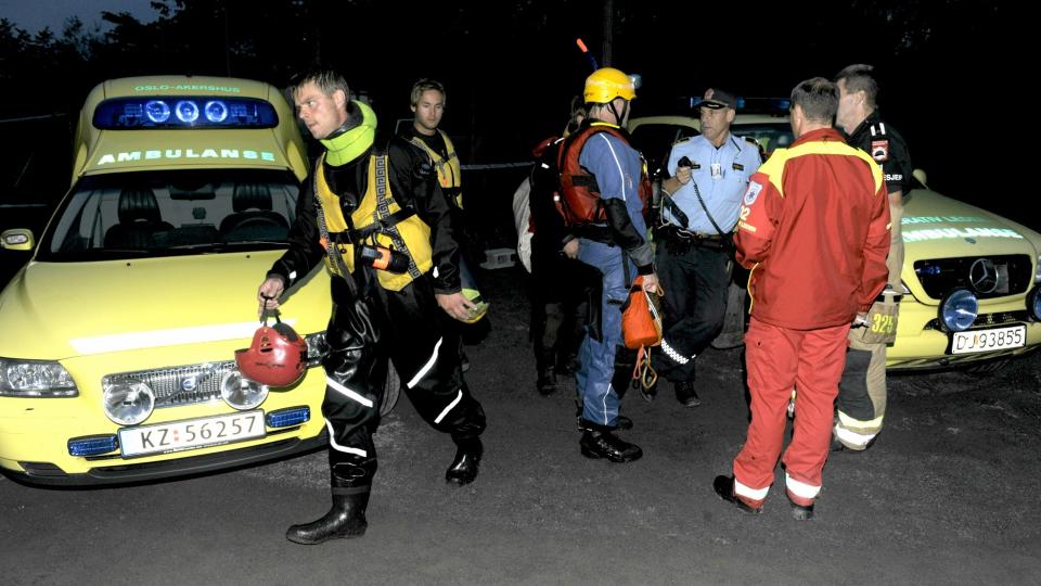AVSLUTTET S�KET: Politiet tar opp s�k etter antatt omkommet i morgentimene. Foto: John T. Pedersen