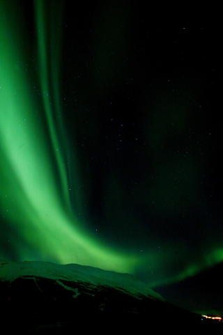 B�LGENDE: Nordlys over Abisko i Kiruna. Foto: ODD ROAR LANGE