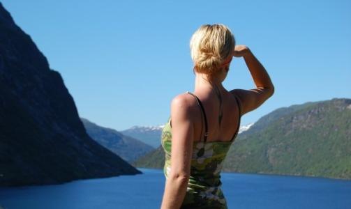 Hilde Rossing la inn dette bildet, som er fra like nord for J�lster.