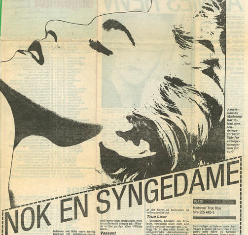 SLAKTET: Nok en syngedame, mente Karin Westrheim om �True Blue�. I ettertid har plata blitt geniforklart.
