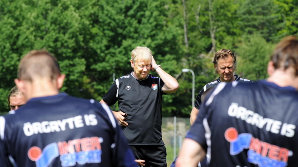 BARE NESTEN: �ge Hareide og �rgryte jaktet sesongens andre seier, men gikk i stedet m�ll�se av banen mot bunnrival Hammarby. Foto: Erik Berglund / DAGBLADET.