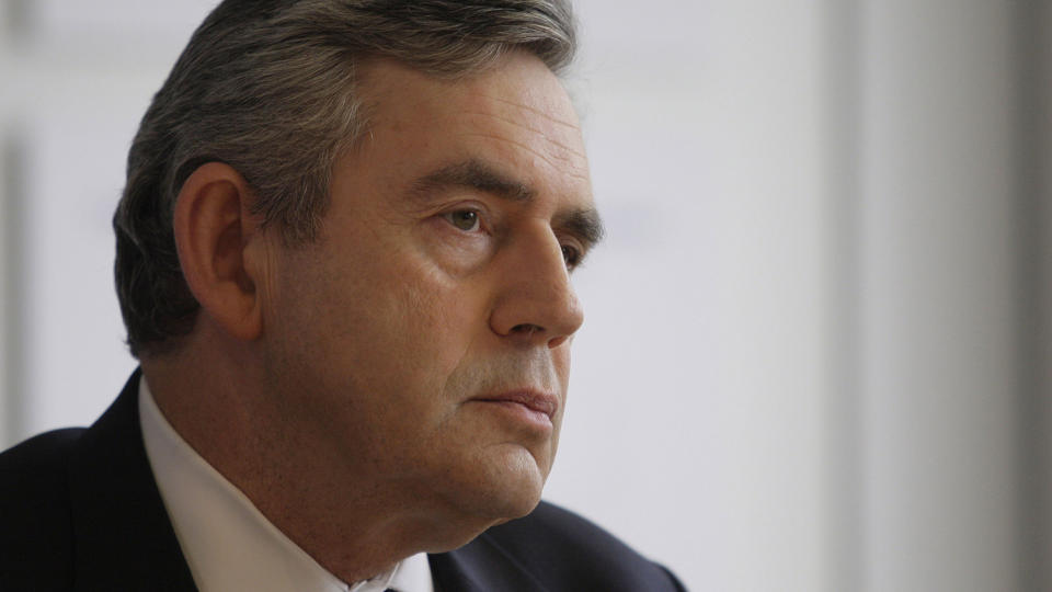 REAGERER: Storbritannias statsminister Gordon Brown. AFP/SCANPIX