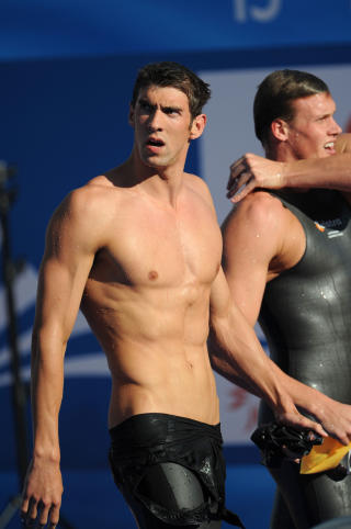 SL�TT: Michael Phelps' m�tte se seg sl�tt av tyske Biedermann. Foto: Martin Bureau / AP.