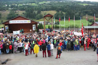 SENDT HJEM: Den nordiske 4H-leiren i Breim i Sogn og Fjordane m�tte sist helg avbrytes da det ble oppdaget et utbrudd av svineinfluensa. Foto: 4H/SCANPIX