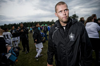 - SKREKKELIG: Karanba-leder Tommy Nilsen er ildsjel og leder for de brasilianske lederne som bes�ker Norway Cup for tredje gang. Foto: Thomas Rasmus Skaug