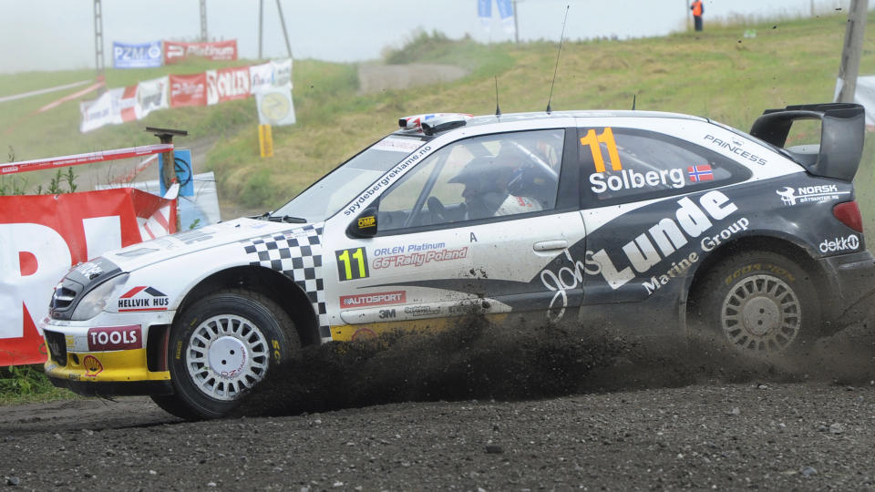 BESTE NORSKE: Petter Solberg ble beste norske i �pningen av Rally Finland, med 6.-plass. Her fra Rally Polen. Foto: AP Photo/Alik Keplicz