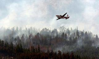  D�GNET RUNDT:  British Colombia har 170 brannslokkingsfly p� vingene d�gnet rundt for � pr�ve � f� kontroll med de verste skogbrannene i provinsens historie. Foto: AP/CANADIAN PRESS/SCANPIX.