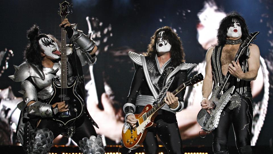 NY SKIVE P� VEI: I h�st kommer Kiss' f�rste studioalbum p� 11 �r. Foto: REUTERS/Mathieu Belanger/SCANPIX