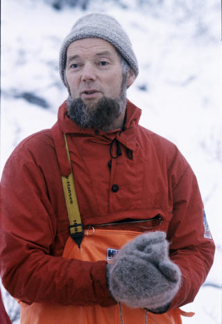 SNART 30 �R: Alfred Nilsen, leder av Folkeaksjonen mot utbygging av Alta-Kautokeino-vassdraget i oktober 1981. Foto: Per R. L�chen / SCANPIX