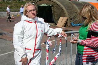 H�PER � VASKE G�S I DAG: Karen Tvedt fra SWAN har ikke begynt. Foto: Arna Vikanes S�rheim