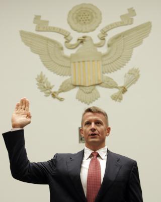 - SKULLE UTSLETTE ISLAM: Blackwater-sjef Erik Prince beskyldes for � ha ledet an et kristent korstog mot islam. Foto: AP Photos/Susan Walsh/Scanpix
