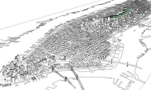 4,1 KILOMETER: Central Park er 4,1 kilometer lang. Nok til en flyplass, mener de ansvarlige bak ideen om en flyplass midt p� Manhattan. Illustrasjon: THE MANHATTAN AIRPORT FOUNDATION