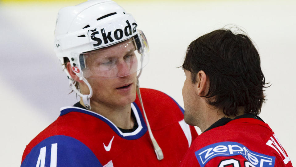 DEBUTKLAR: Patrick Thoresen skal spille i russisk ishockey kommende sesong. Onsdag debuterer han for UFA. Foto: Cornelius Poppe / SCANPIX