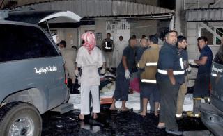  AMBULANSER:  Flere av ofrene ble trampet i hjel. Foto: EPA/SCANPIX.