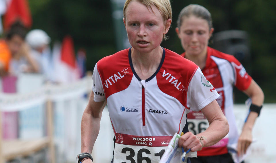 NYTT VM-S�LV: Marianne Andersen tok VM-s�lv p� mellomdistansen i formiddag.Foto: Claes-Tommy Herland / SCANPIX / HANDOUT
