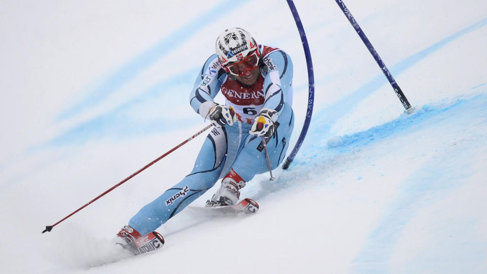HVILEDAG: Aksel Lund Svindal tok seg en hviledag mandag, etter seks dager p� ski. Foto: AFP