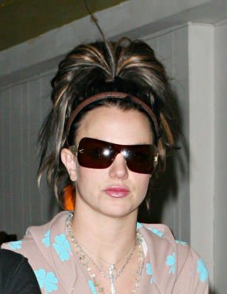 NEDTUREN: Britney under sin mest turbulente periode i 2007.