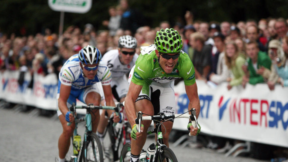 VANT P� HJEMMEBANE: Det var folkefest i hovedstaden da Thor Hushovd vant Oslo Grand Prix. Foto: Bj�rn Sigurds�n/SCANPIX