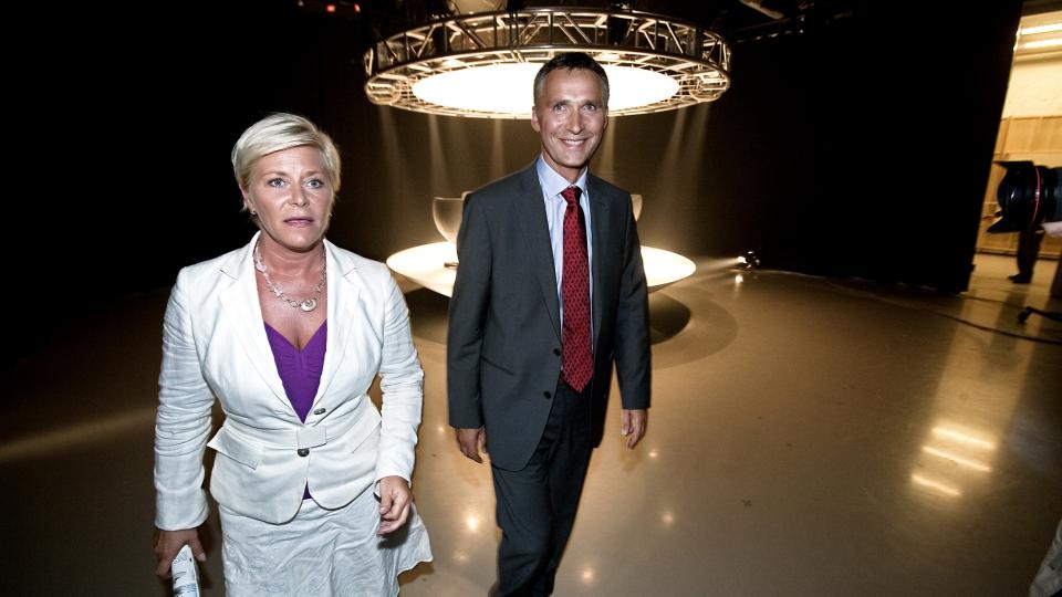 STATSMINSITER-DUELLEN:  Frp-leder Siv Jensens regnestykke p� bomutgifter holdt ikke vann i faktasjekken. Foto: HENNING LILLEG�RD