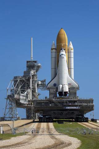 DISCOVERY: Skytes opp klokka 07.36 tirsdag morgen, norsk tid, fra Kennedy Space Center i Florida. Foto: Scanpix/Matt Stroshane/Getty Images/AFP