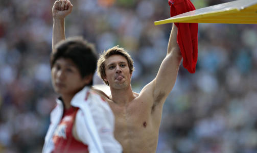 REKKER TUNGE TIL KONKURRENTENE: Andreas Thorkildsen var overlegen i spydfinalen. Foto: ARNT E. FOLVIK
