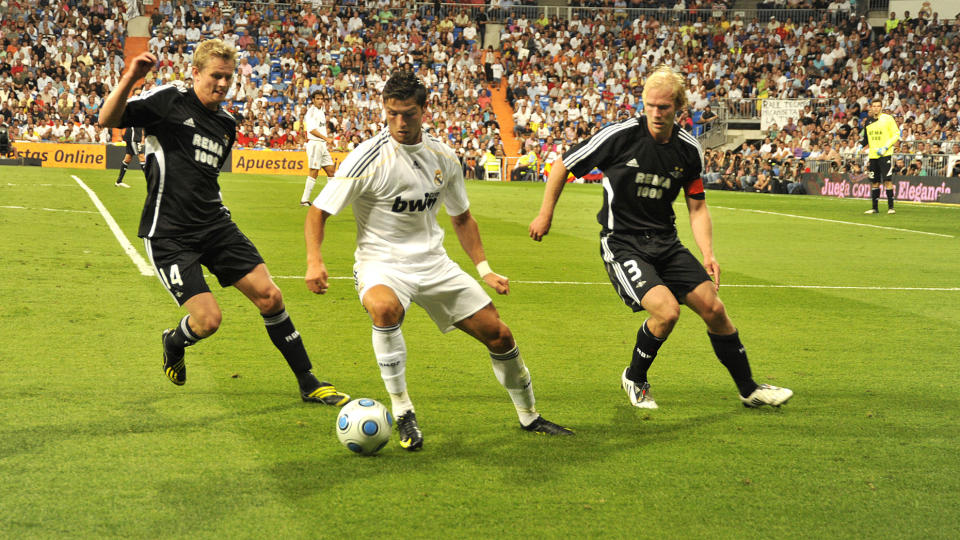 P� H�LA: Cristiano Ronaldo og Real Madrids stjernegalleri hadde gull kontroll p� Rosenborg i den spanske hovedstaden. Foto: �istein Norum Monsen