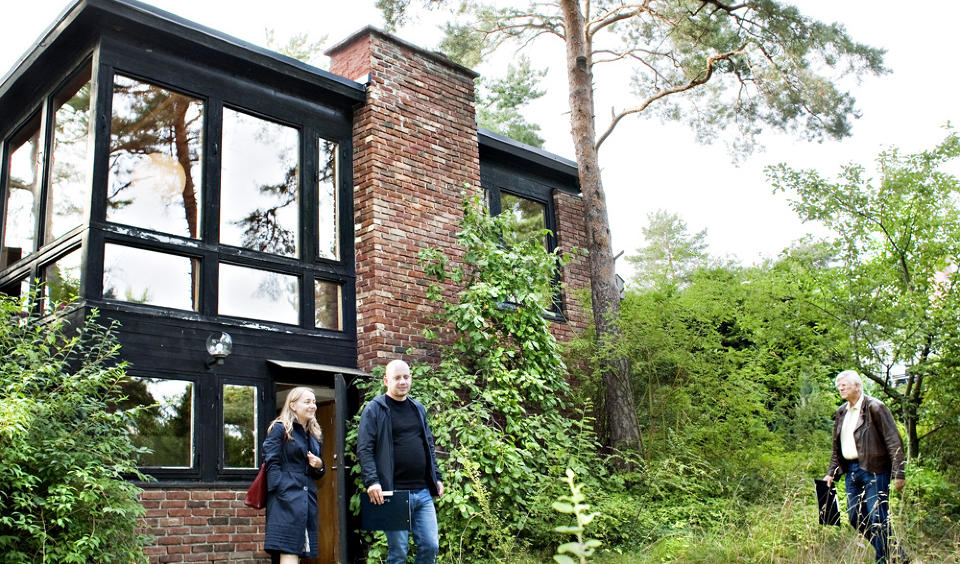 ETTERTRAKTET: Haakon Lies hus p� Ulv�ya dro mange interessenter p� visning. Foto: NINA HANSEN/DAGBLADET