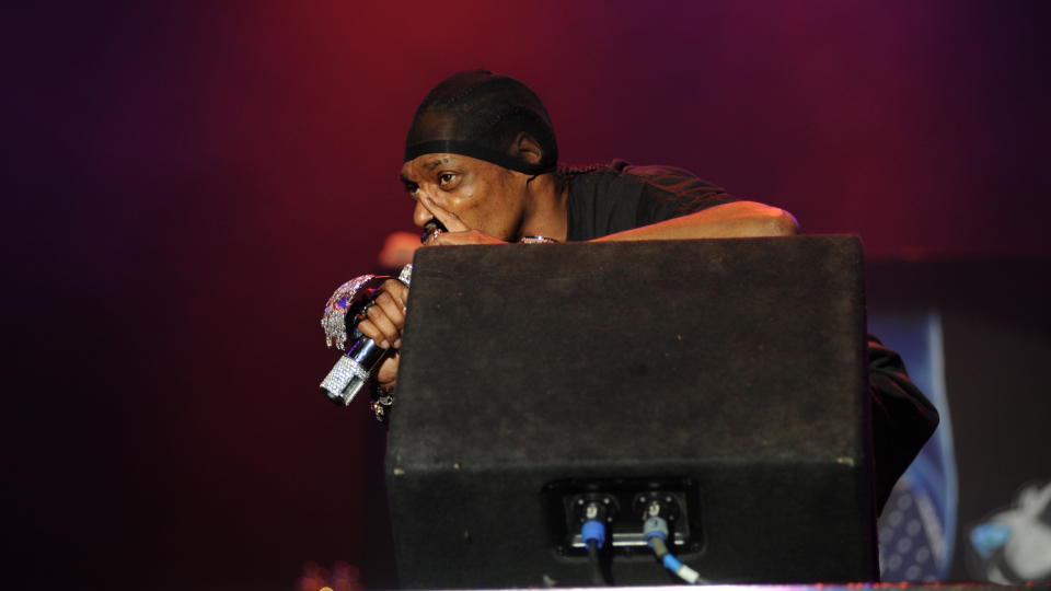 SHHHHHHHHHHH: Snoop Dogg gjemte seg for Troms�-politiet, p� tross av at han ikke hadde beg�tt noen lovbrudd p� scenen. Foto: WILLY RUNDMO
