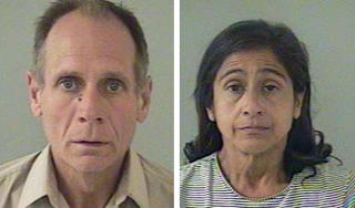 P�GREPET: Phillip Garrido og hans kone Nancy er p�grepet av politiet. AFP PHOTO / El Dorado County Sheriff's Office / Scanpix