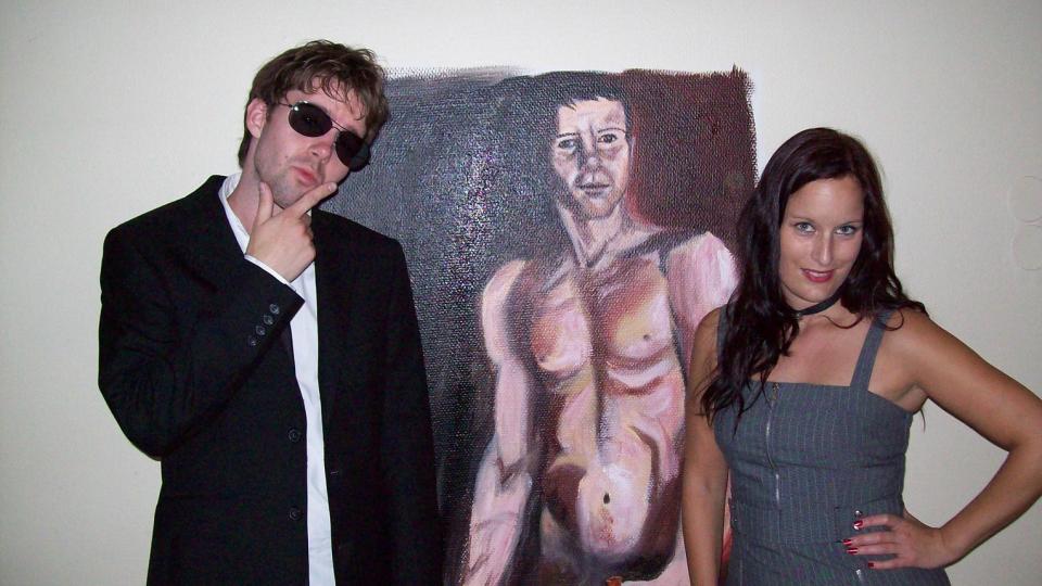 KUNST: Dette er kunst, ikke h�rverk, mener Tiger Gart� og Inga Dalsegg.  Foto: PRIVAT