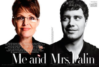 I VANITY FAIR: Levi Johnston langer ut p� glansa papir. Faksimile
