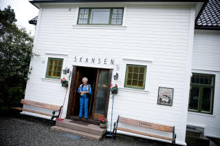 VELKOMMEN INN: I dette huset p� Nordstrand leier Alexander Rybak 20 kvadratmeter av Karin Madsen. Foto: Thomas Rasmus Skaug