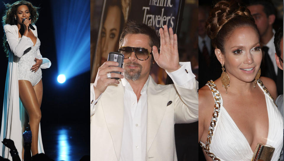 HVEM ER DETTE?  Kjendisquizer er ogs� popul�re. Og om du ikke skulle vite det, her er Beyonc� Knowles, Brad Pitt og Jennifer Lopez. Foto: Stella Pictures