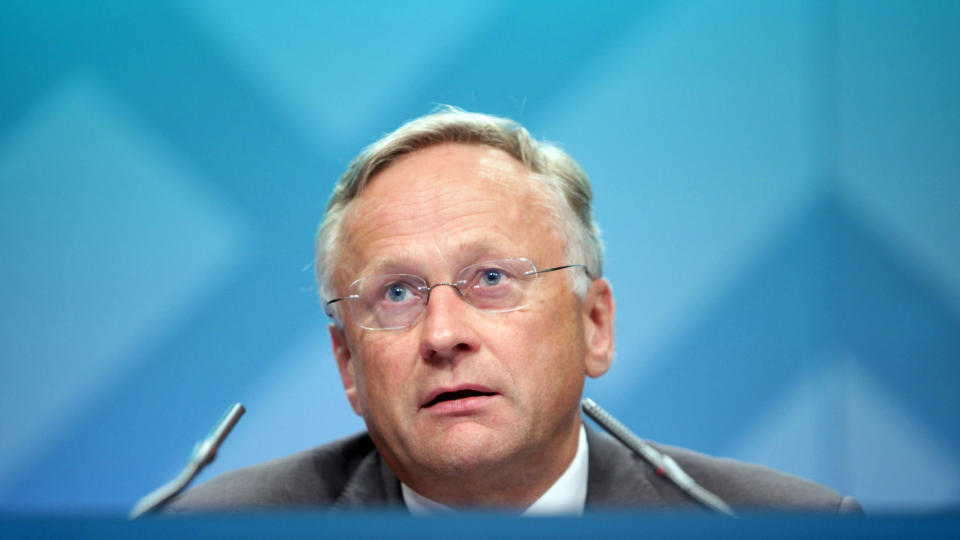 R�PER RENTA: Sentralbanksjef Svein Gjedrem.
Foto: Stian Lysberg Solum / SCANPIX