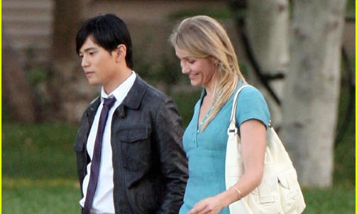 P� SETTET: Kinesiske Jay Chou og Cameron Diaz.