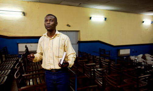 AVVISER UTSAGN OM D�DSSTRAFF: Andre Kibambe, forsvareren til Moland og French, sier at han ikke har sagt at han vet de to vil bli d�mt til d�den. Foto: ESPEN R�ST