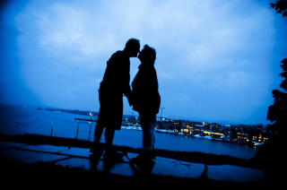 NYTT LIV: Stefaren d�mt for mishandling til d�de er n� gift med Chrustoffers mamma. Sammen har de et barn og venter n� nummer to. Foto: Thomas Rasmus Skaug / Dagbladet