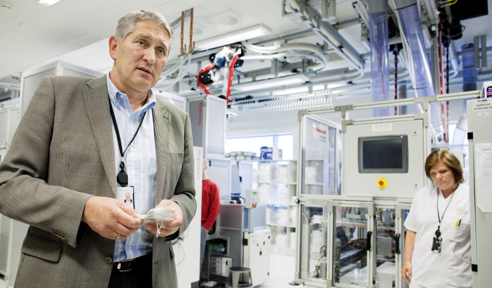 GIKK AV: Erik Kreyberg Normann, inntil i formiddag adm.dir. for Akershus universitetssykehus (Ahus). Foto: ESPEN R�ST/DAGBLADET
