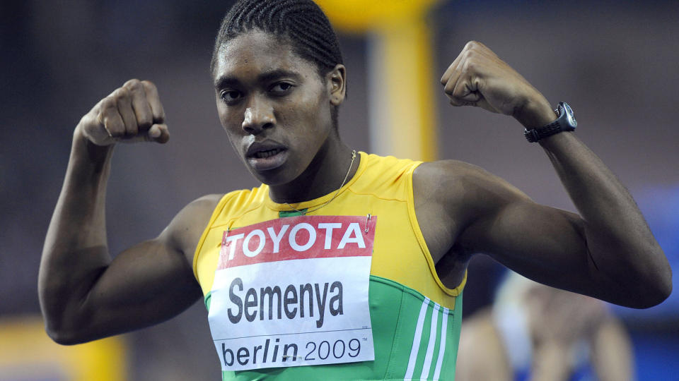 KJ�NNSTESTET: S�rafrikanske Caster Semenya m�tte gjennom kj�nnstesting etter at hun vant 800 meter i friidretts-VM i Berlin. Rapporter som er lekket ut sier at Semenya angivelig er tvekj�nnet.Foto: Olivier Morin, AFP/Scanpix
