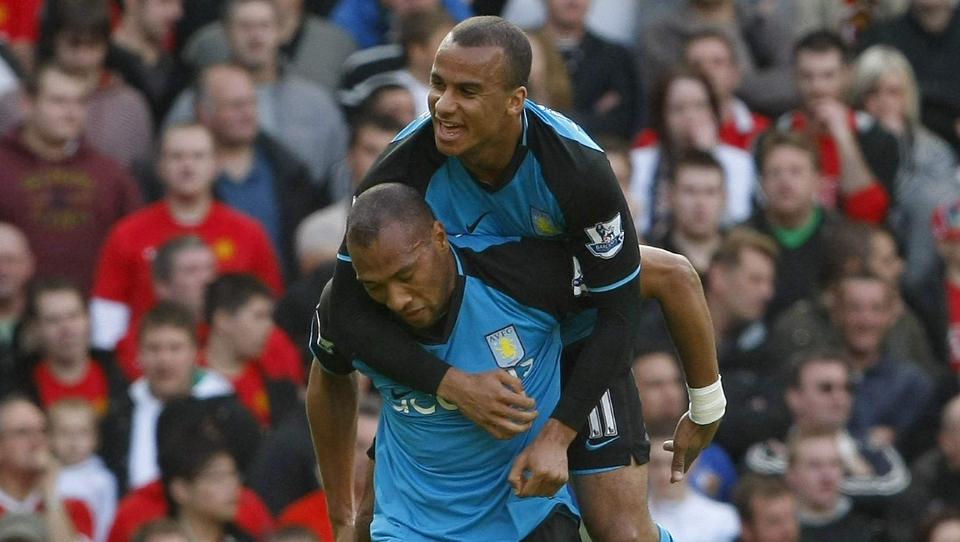 NOK N�, GABBY:John Carew mener spisskompis Gabriel Agbonlahor har lagt p� seg akkurat passe med muskler.  - Han b�r ikke bli st�rre, sier nordmannen om Villas toppscorer. Foto:  REUTERS/Phil Noble